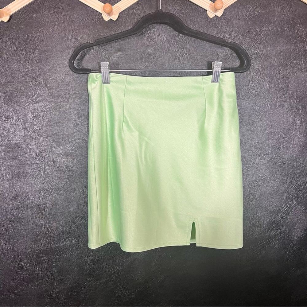 Polly Lime Green Mini‎ Skirt Size 4